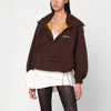 Attico Brown Cotton Sweatshirt With Logo