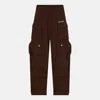 Attico Cargo Sweatpants In Burgundy