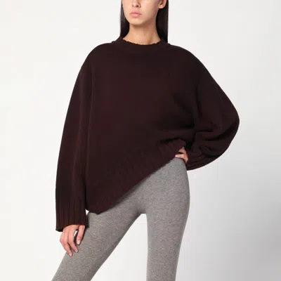 Attico Brown Wool And Cashmere Sweater