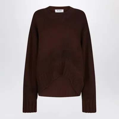 Attico The  Brown Wool And Cashmere Sweater
