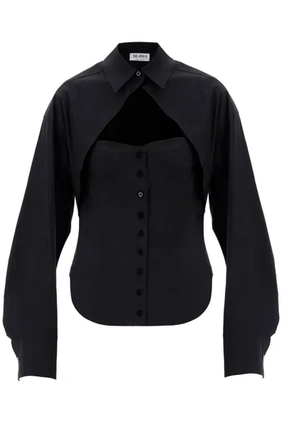 Attico Bustier Shirt In Nero