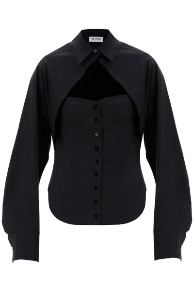 Attico The  Bustier Shirt Women In Black