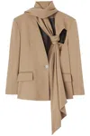 Attico The  Camel Stretch Wool Axel Blazer