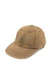 Attico Baseball Cap Curved Brim Six Panel Structure In Brown