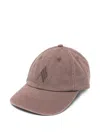 Attico Embroidered Logo Baseball Cap In Pink