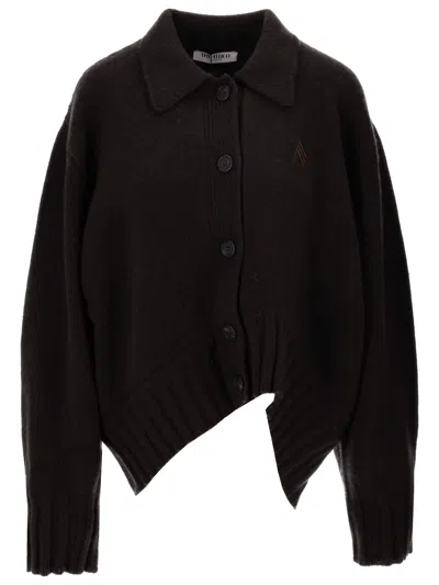 Attico The  Cardigan Wool Cachemire In Black