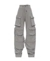 Attico The  Cargo Drawstring Pants In Gray