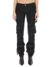 Attico Essie Low-rise Straight-leg Cargo Jeans