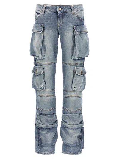 Attico The  Cargo Pants In Blue