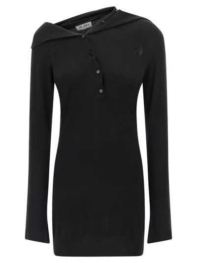 Attico The  Cashmere Wool Dress In Black