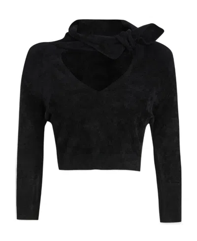 ATTICO THE ATTICO CATLIN CUT-OUT DETAILED KNITTED JUMPER