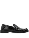Attico 'charles Patent Leather Loafers In Black