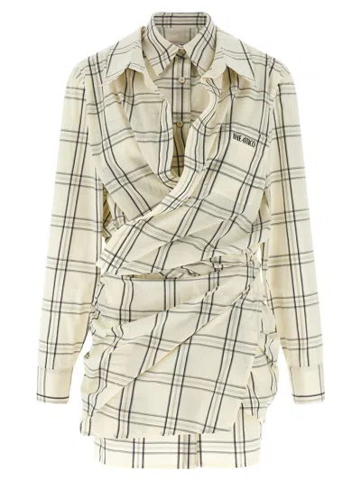 Attico Chemisier Dress Dresses Multicolor In White