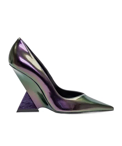 ATTICO THE ATTICO CHEOPE HOLOGRAPHIC-EFFECT PUMPS