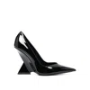 Attico Cheope 105mm Pointed-toe Pumps In Black