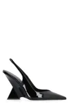 Attico The  Cheope Patent Leather Slingback Pumps In Black