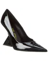 Attico Cheope 105mm Pointed-toe Pumps In Black