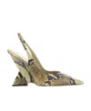 Attico The  Cheope Slingback Pumps In Multicolor