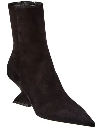 Attico Cheope Suede Bootie In Black