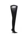 Attico Thigh High ''cheopissima'' Black In Black