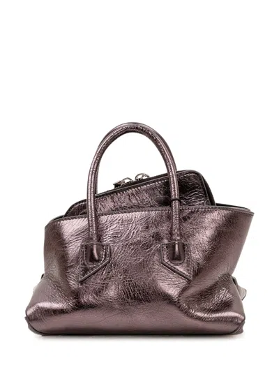 Attico The  Chic Mini Handbag In Dark Grey