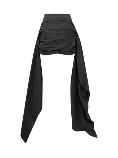 Attico The  Chic Mini Skirt For Effortless Summer Style In Black
