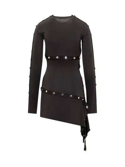 Attico The  Chic Mini Suit Dress In Gray