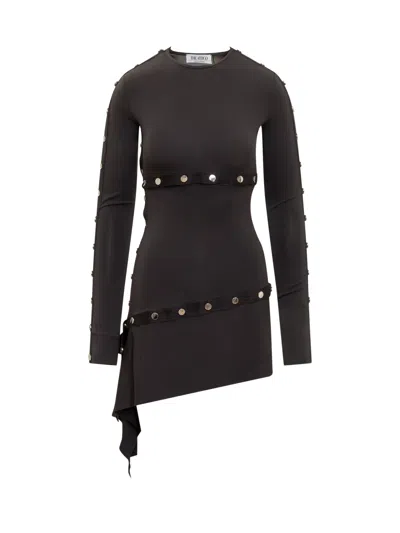 Attico The  Chic Mini Suit Dress In Black