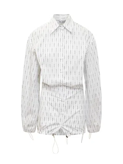 Attico The  Chic Mini Suit Dress In White