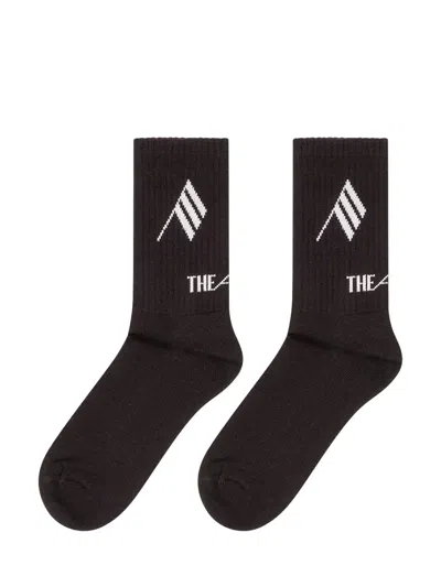 Attico The  Classic Cotton Socks Edition In Brown
