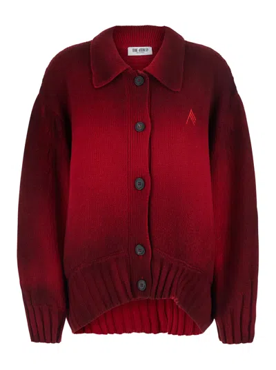 Attico Cashmere Wool Cardigan In Multi