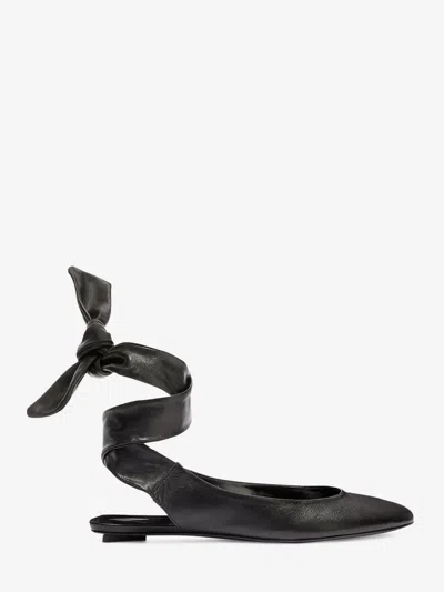 Attico The  Cloe Ballerina Flat In Black