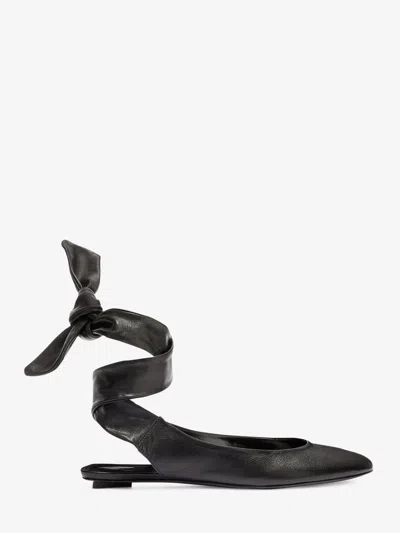 Attico The  Cloe Ballerina Flat In Black