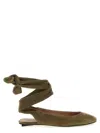 Attico Round Toe Ballet Shoes In Multi