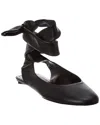 Attico 10mm Cloe Ballerina Flats In Black