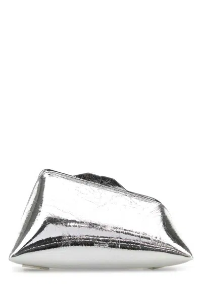 Attico The  Clutch In Silver
