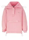 Attico Jacket With Logo In Pink