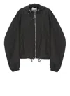 Attico Hooded Bomber Jacket In Black