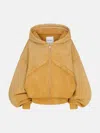 Attico Bomber In Sprayed Jersey. In Ocher