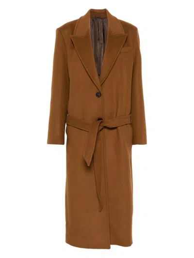 Attico The  Coatsjackets In Brown