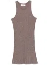 Attico Crystal-embellished Mini Dress