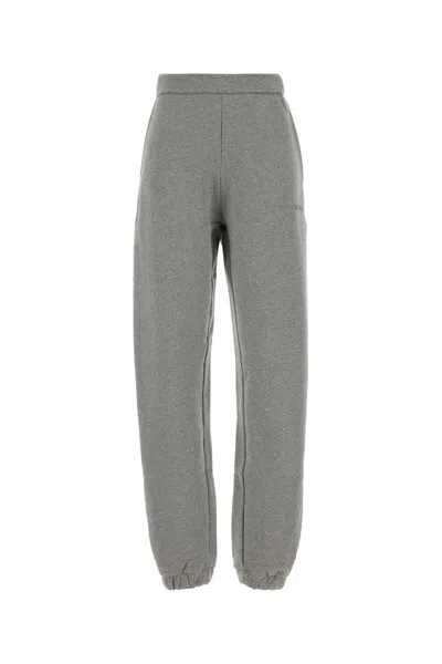 Attico The  Cotton Joggers In Gray