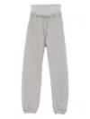 Attico The  Cotton Sweatpants In Gray
