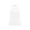 Attico Embellished Cotton Jersey Tank Top