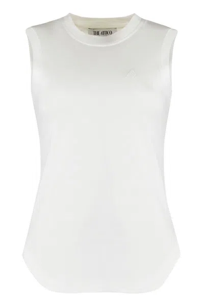 Attico The  Cotton Tank Top In White