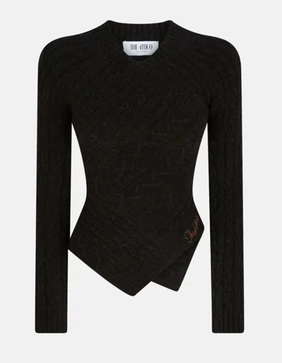 Attico The  Cozy Women's Sweatshirt Mini Style In Brown