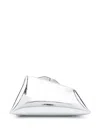 Attico Mini Clutch Midnight Silver In Grey