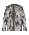 Attico Leopard-print Jacquard Sweater In Gray