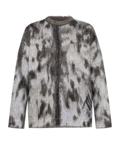 ATTICO THE ATTICO CREWNECK MOHAIR FINISH SWEATER