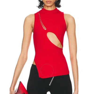 Attico Sleeveless Top In Red